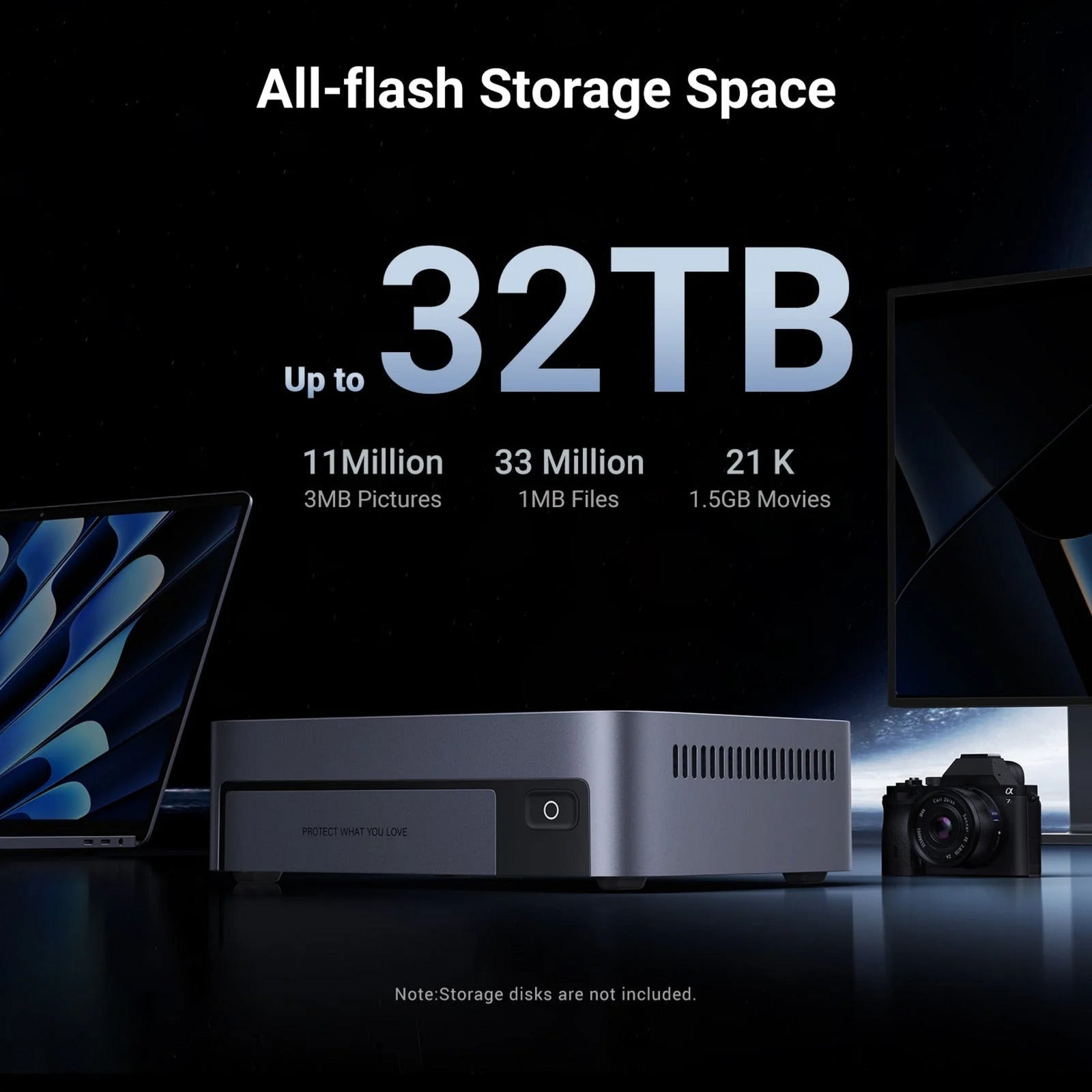 Ugreen nasync dxp480t plus (gris, WiFi, 1x 10GBE, HDMI, Thunderbolt 4 (40 GB s))
