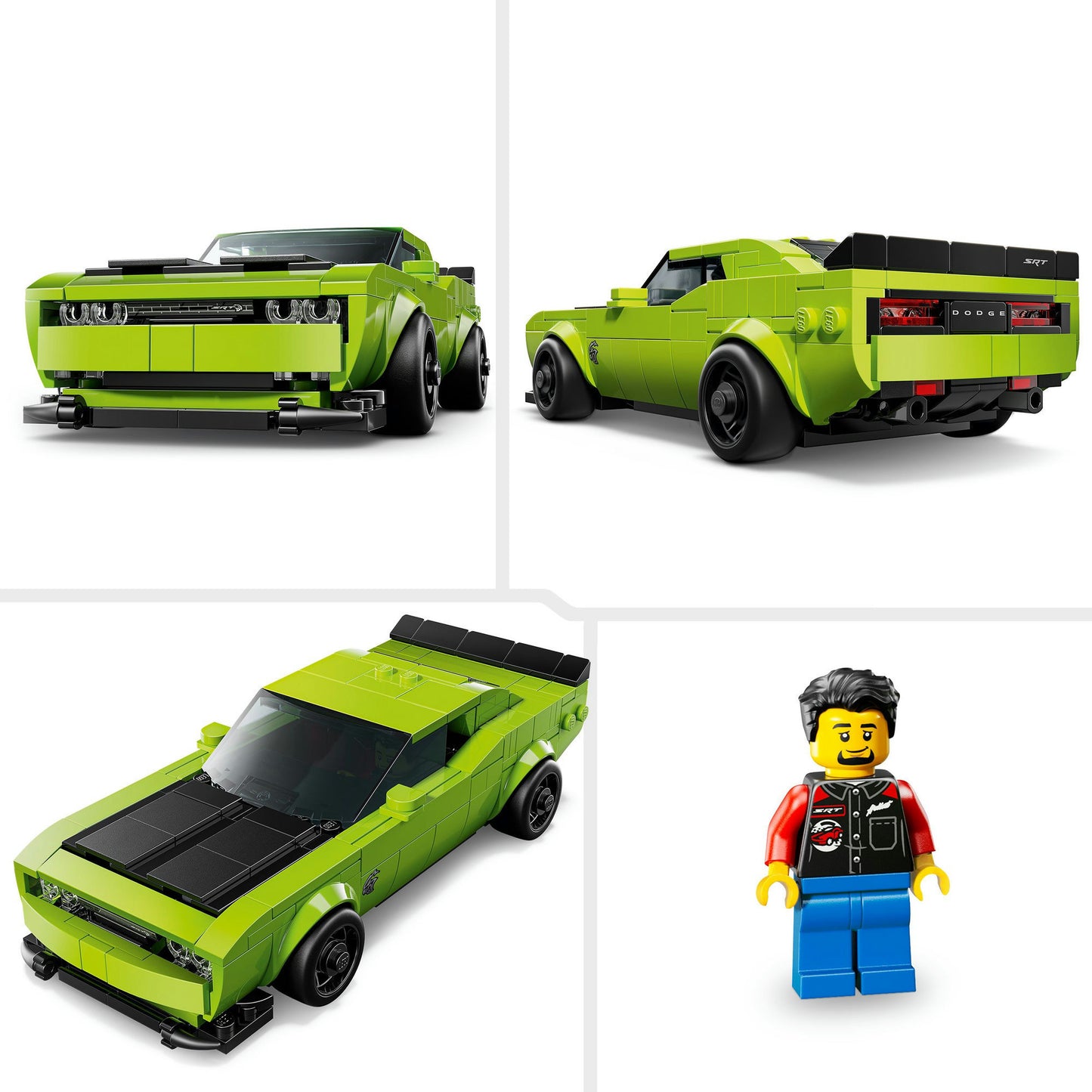 LEGO Speed ​​Champions 77237 Dodge Challenger Srt Hellcat Sports Car