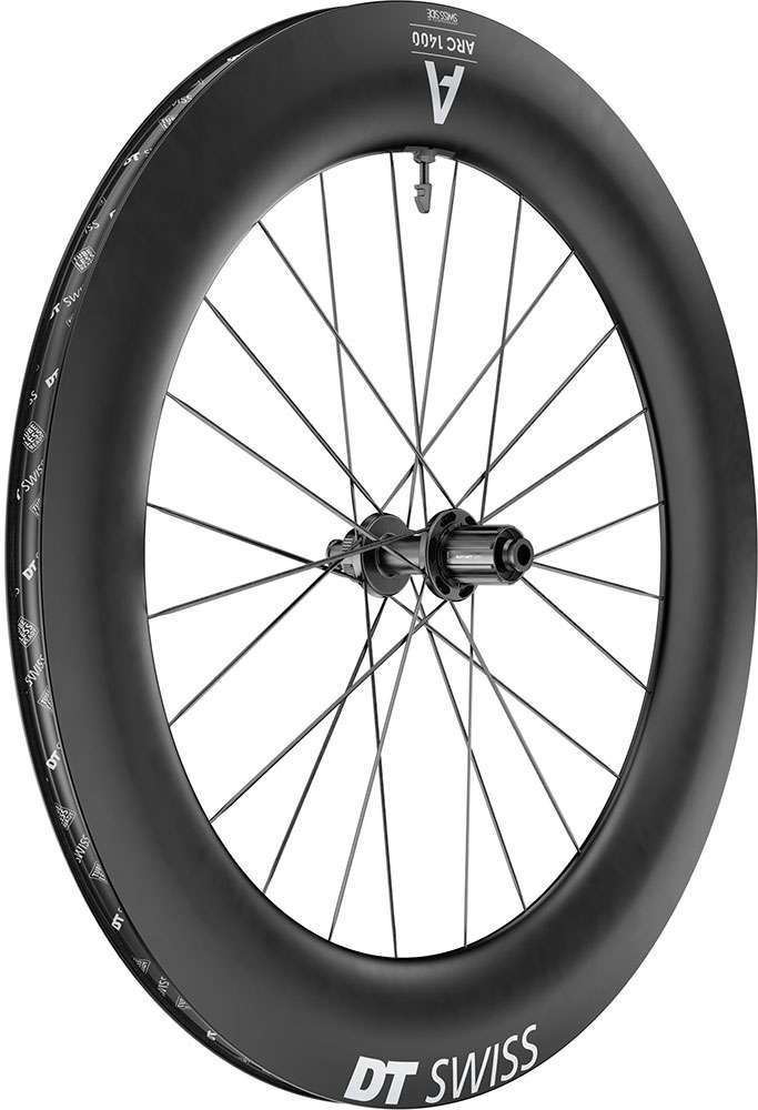 Rueda trasera DT Swiss Arc 1400 Dicut® 85 28 Disc CL Shimano HG Carbono