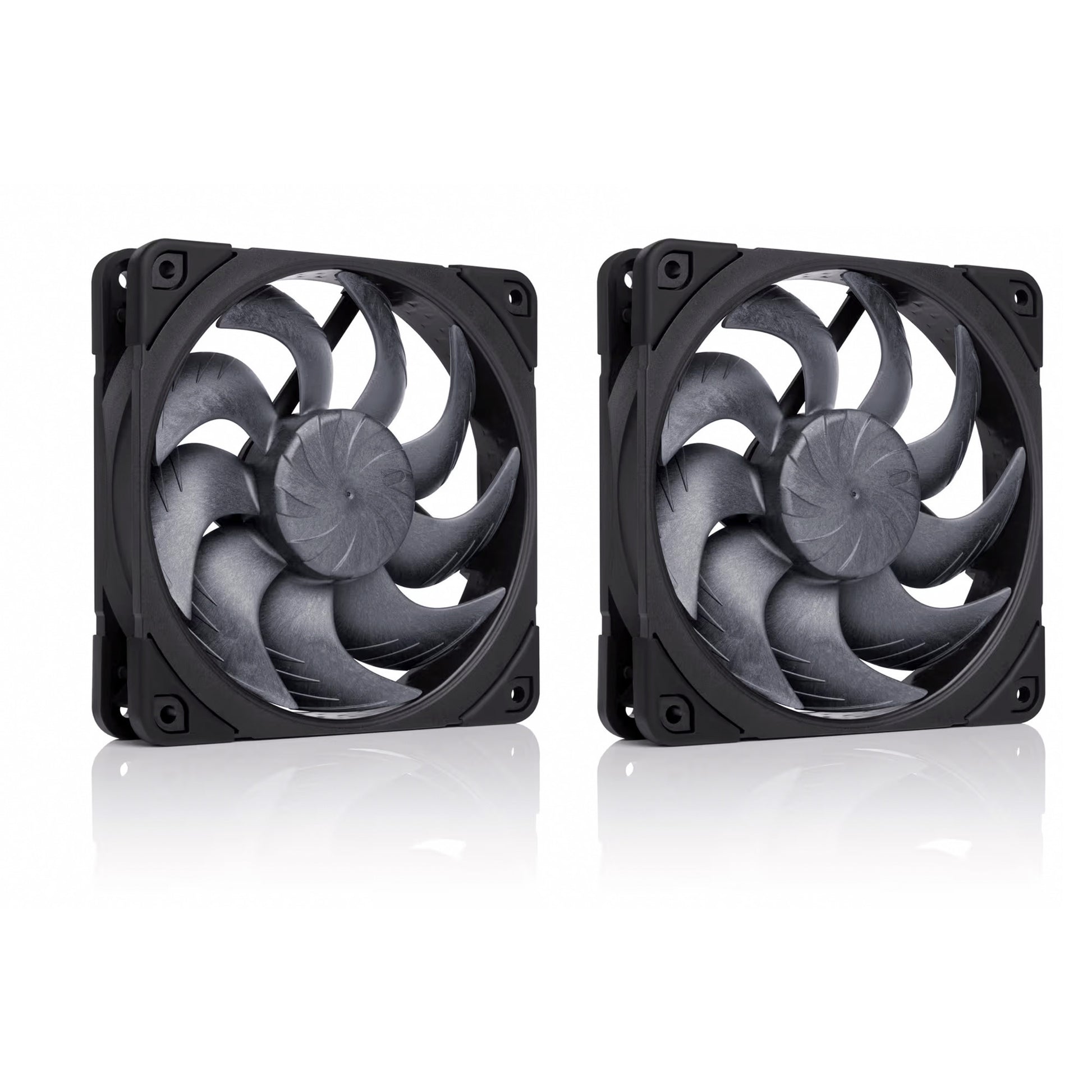 Noctua nf-a12x25 g2 pwm sx2-pp chromax.black case fans (zwart, 2 stuks, 120 x 120 x 25 mm)