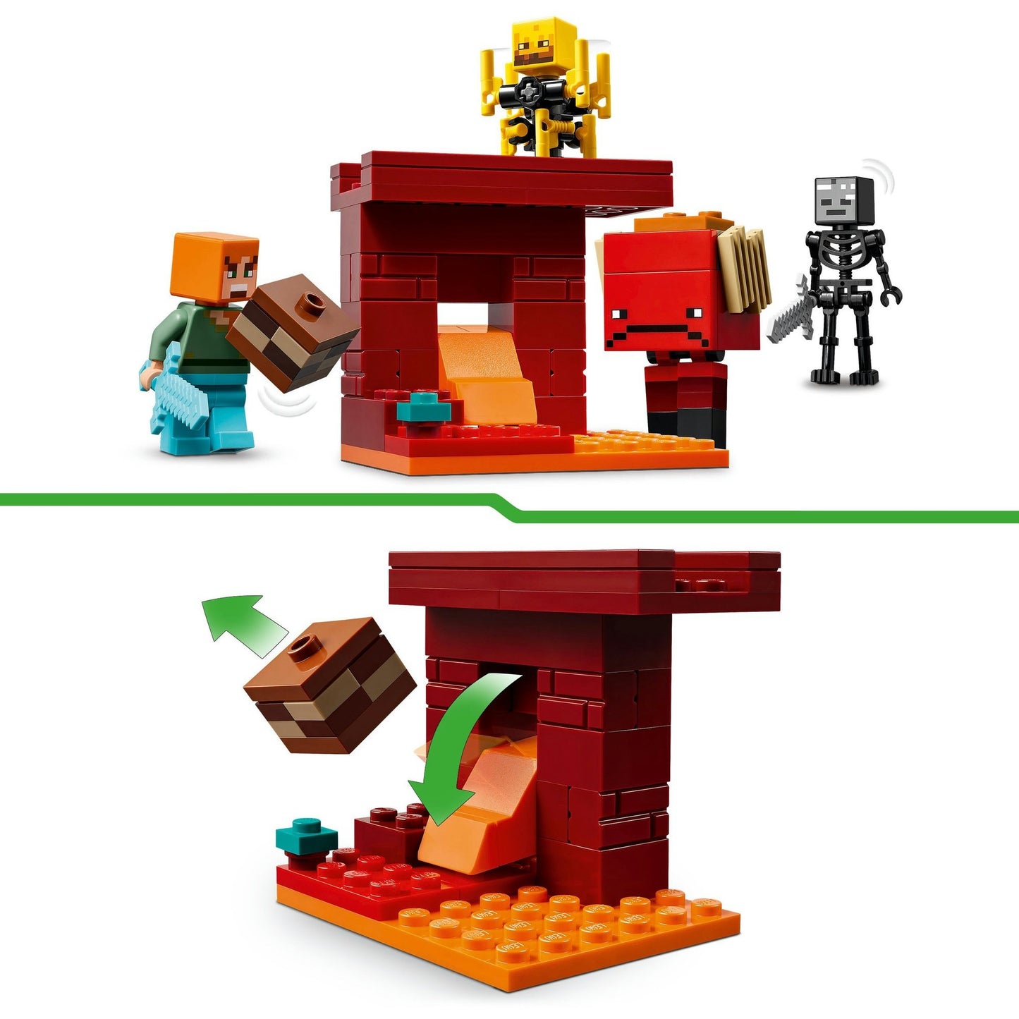 Lego Lego Minecraft 21266 La lava in giro nel Nether
