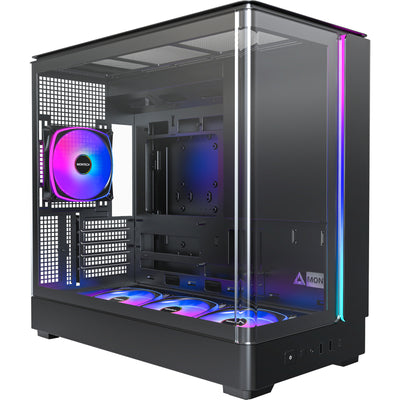 Montech king 15 pro midi tower housing (black | 2x USB-A | 1x USB-C | RGB | window)