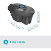 Gardena pipeline-irrigatiesysteem aquaprecise op zonne-energie voor gazon sprinklersysteem (grijs turquoise)