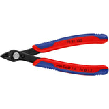 Knipex electronic super knips 78 81 125 elektronica-tang (rood blauw, verbinding met roestvrij stalen klinknagel, draadklem) - afbeelding 1