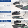 Regleta de conectividad Act con regleta de 3 tomas tipo F (negra, suministro de energía de 30 W, puertos USB tipo C A)