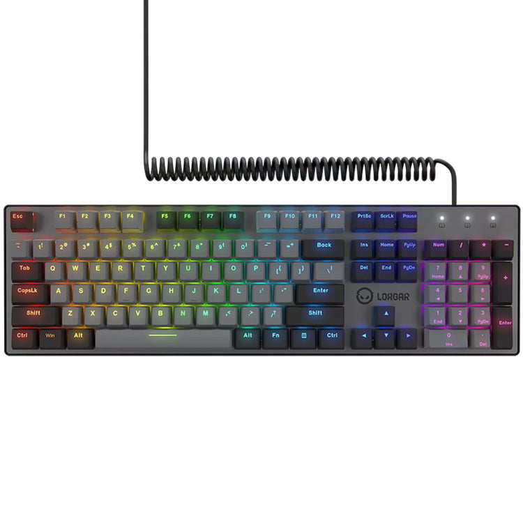 Lorgar azar 514, gaming toetsenbord (zwart, us lay-out, logar dream, rgb)