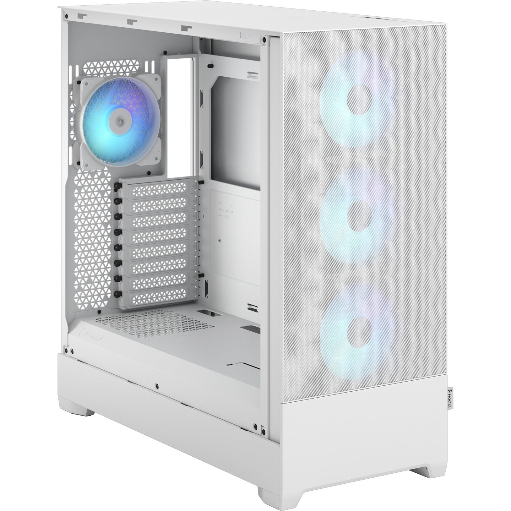 Diseño fractal Pop XL Air RGB White TG Clear Tint