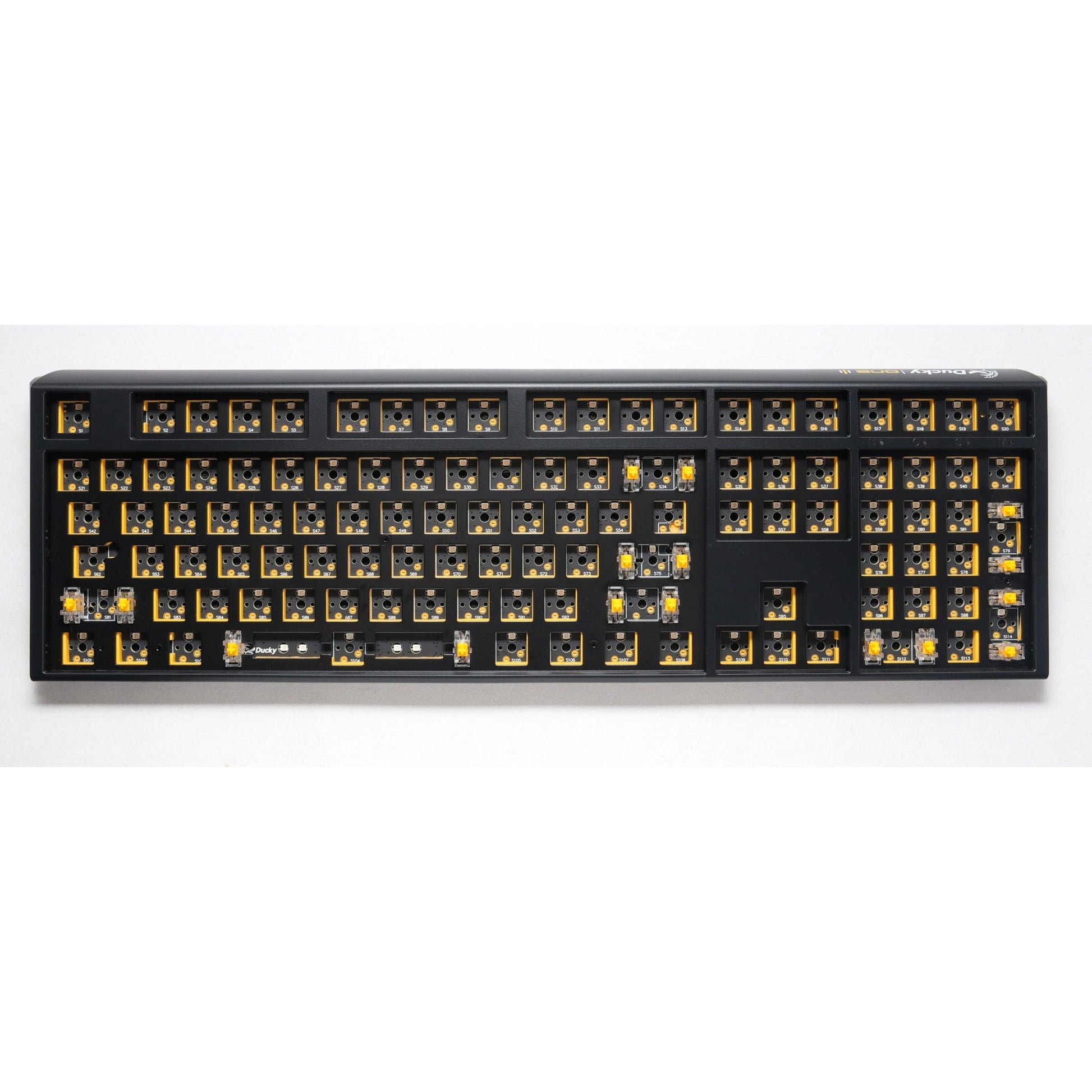 Ducky one 3 ansi layout barebone rgb mechanisch toetsenbord (zwart, us lay-out (qwerty), 100%, rgb leds, hot swap, barebone)
