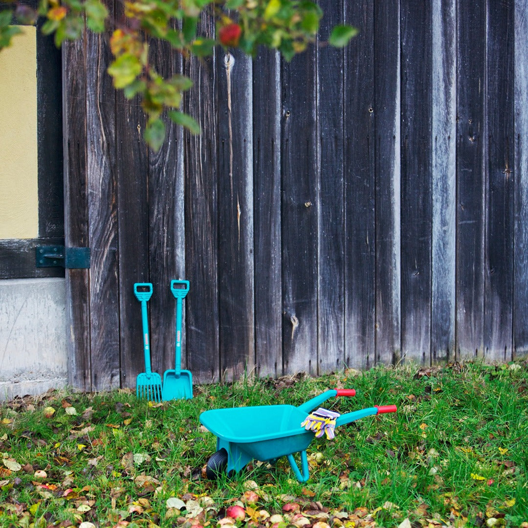 Theo small garden play set with wheelbarrow
