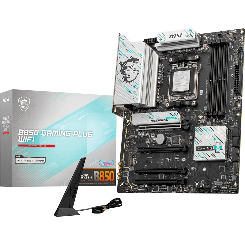 Placa base MSI B850 Gaming Plus WiFi Socket AM5 (RAID, 5GB-LAN, WiFi 7, BT, Sonido, ATX)