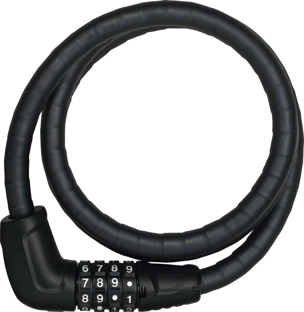 Abus microflex 6615C 120 15 bloqueo de cable negro