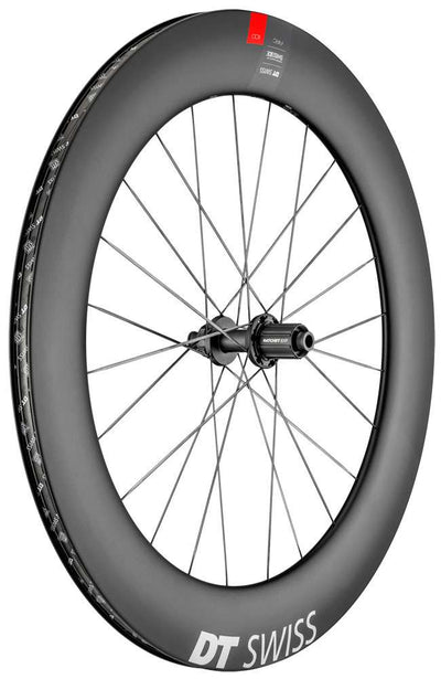 Ruota posteriore in carbonio DT Swiss Arc 1100 Dicut® 80 28 cl Shimano HG