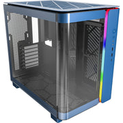 Montech king 95 midi tower behuizing (blauw | 2x usb-a | 1x usb-c | rgb | tempered glass) - afbeelding 1