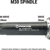 Adattatore di staffa inferiore Praxis M30 386evo Road 86,5 mm