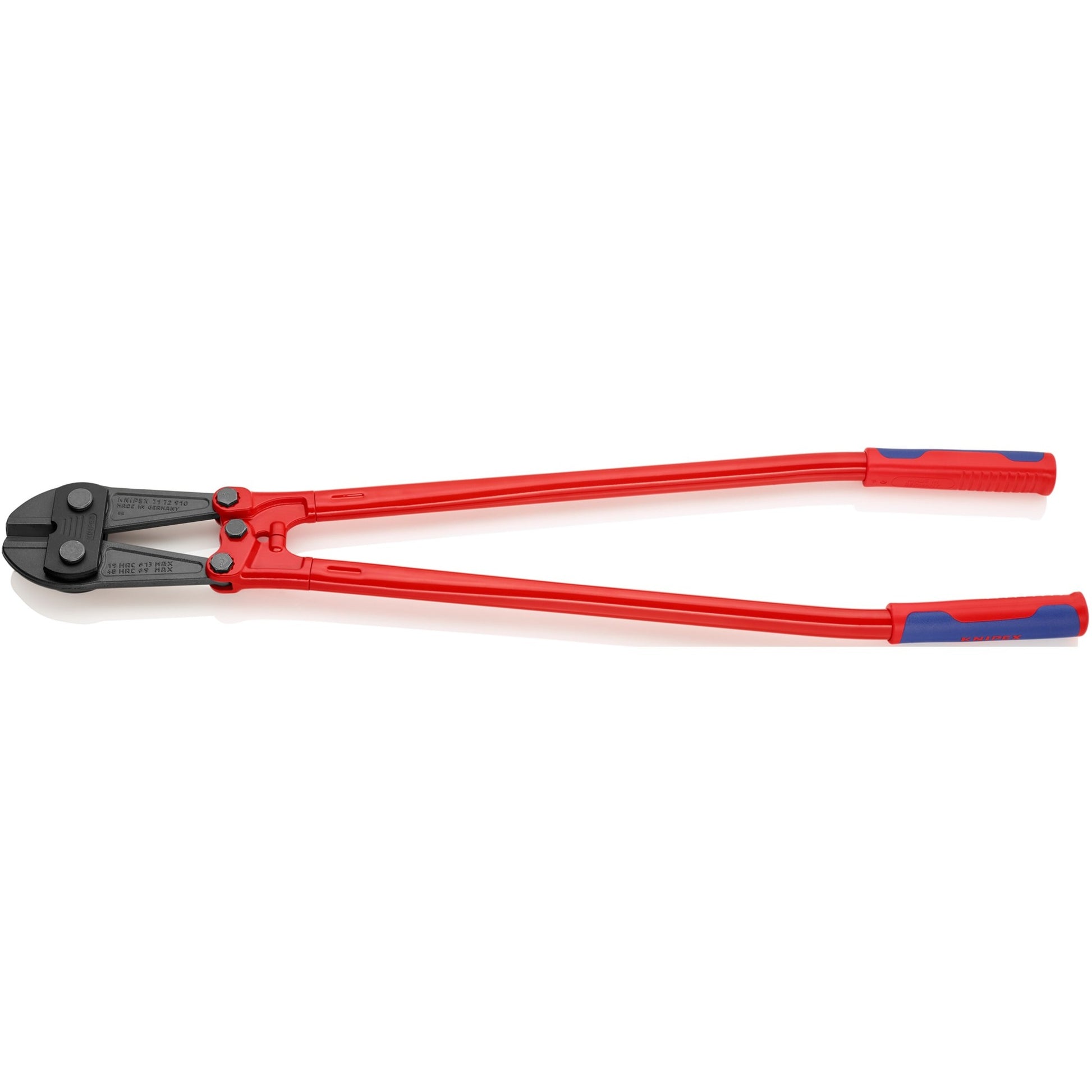 Knipex boutensnijder 71 72 910 kniptang (rood blauw, middensnijder, geschroefd scharnier)