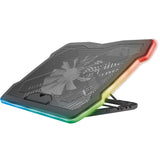 Trust gxt 1126 aura laptopkoeler (zwart, rgb) - afbeelding 1