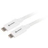 Sharkoon usb-c 3.2 > usb-c kabel (wit, 0,5 meter )