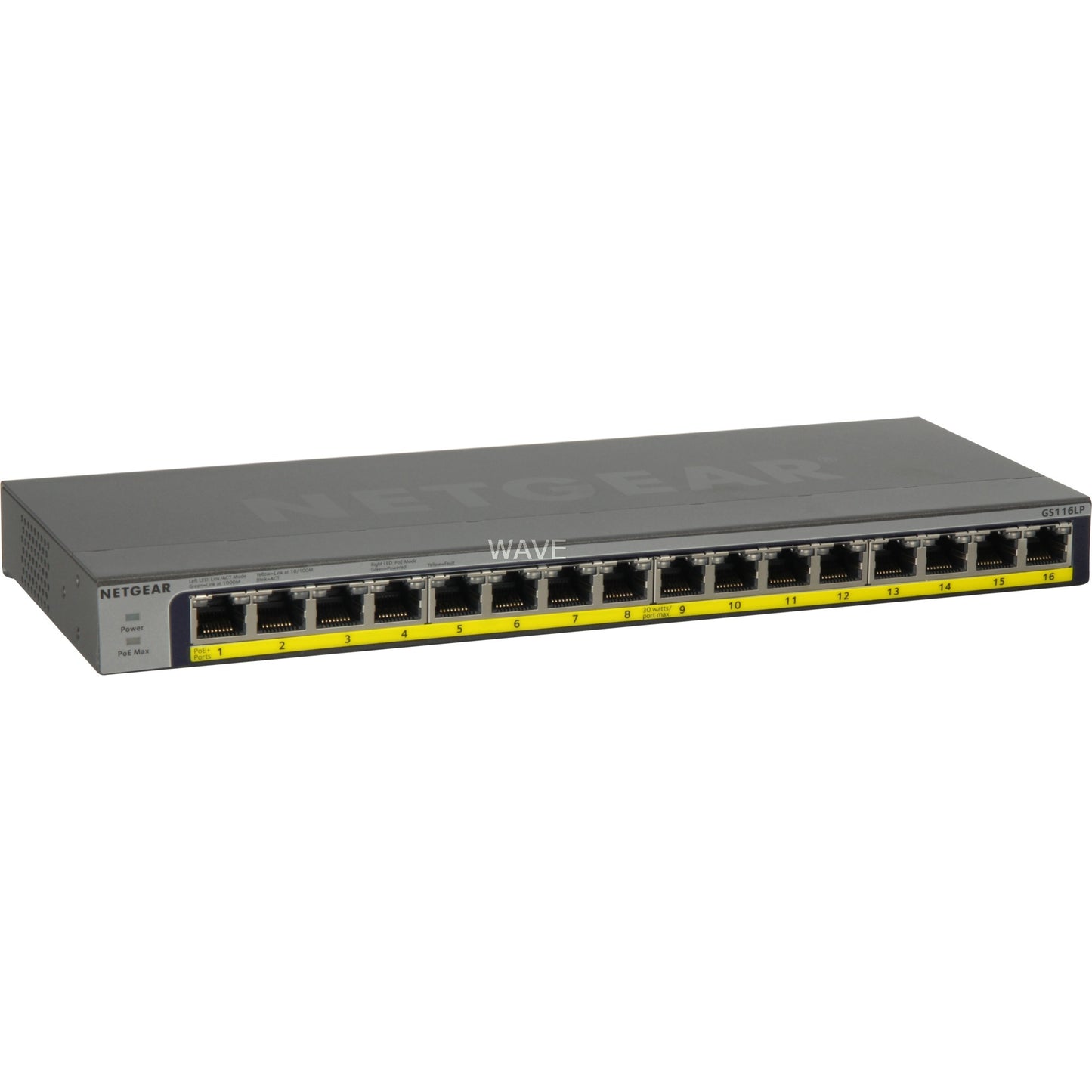 Netgear GS116LP Poe Poe Poe+ Gigabit Ethernet sin administrar