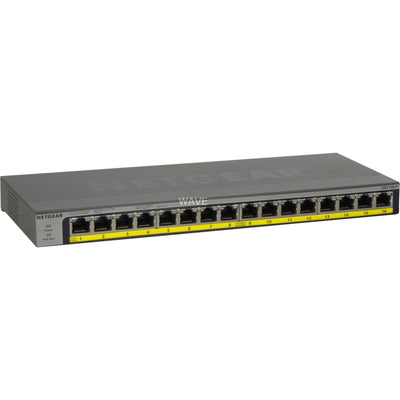 Netgear GS116LP a 16 porte Poe Poe+ Gigabit Ethernet Unmanage