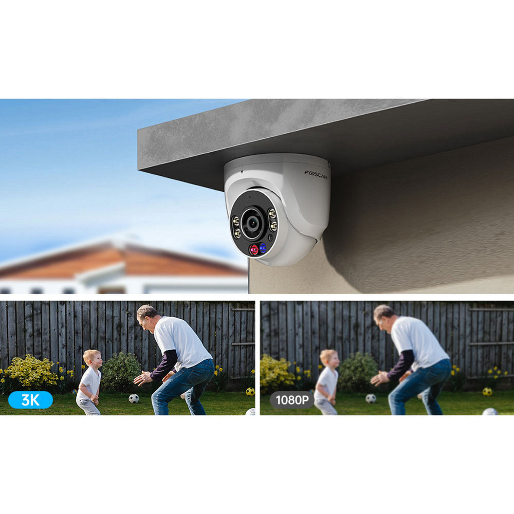 Foscam W5EP, cámara IP 3K 5MP QHD PoE (blanca)