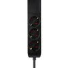 Neomounts DS22-840BL6 SECKE DE ESCRITO CON CLAMP, 1.4 m, interior, tipo F, plástico, negro, entrega de energía