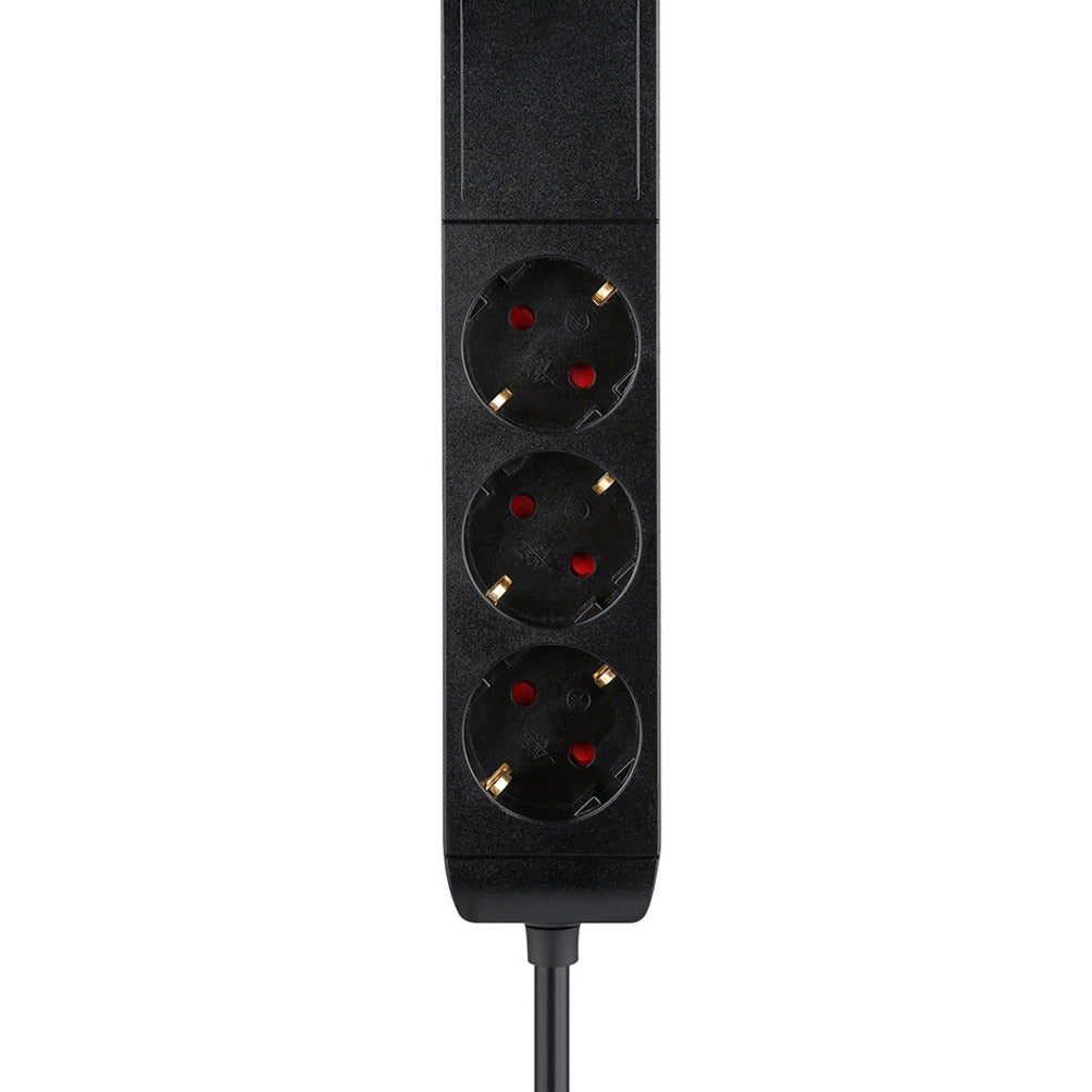 Neomounts DS22-840BL6 SECKE DE ESCRITO CON CLAMP, 1.4 m, interior, tipo F, plástico, negro, entrega de energía