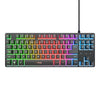 Tastiera Trust GXT 833 Thado con illuminazione TKL, tastiera da gioco (nera, layout USA, 80% (TKL), RGB)