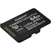 Scheda di memoria MicroSDXC Kingston Canvas Select Plus da 64 GB (nera, UHS-I U1, Classe 10, V10)