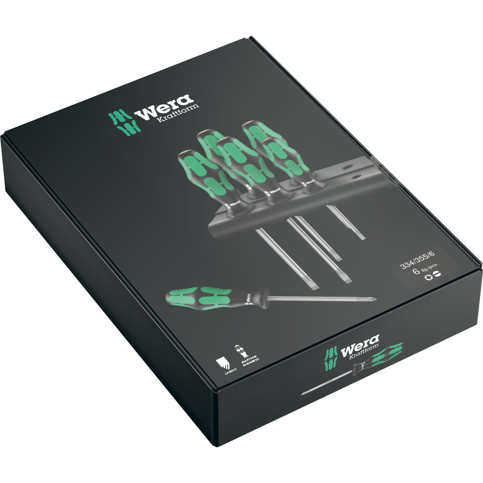 Set di cacciavite Wera 334 335 6 KraftForm Plus, LASE