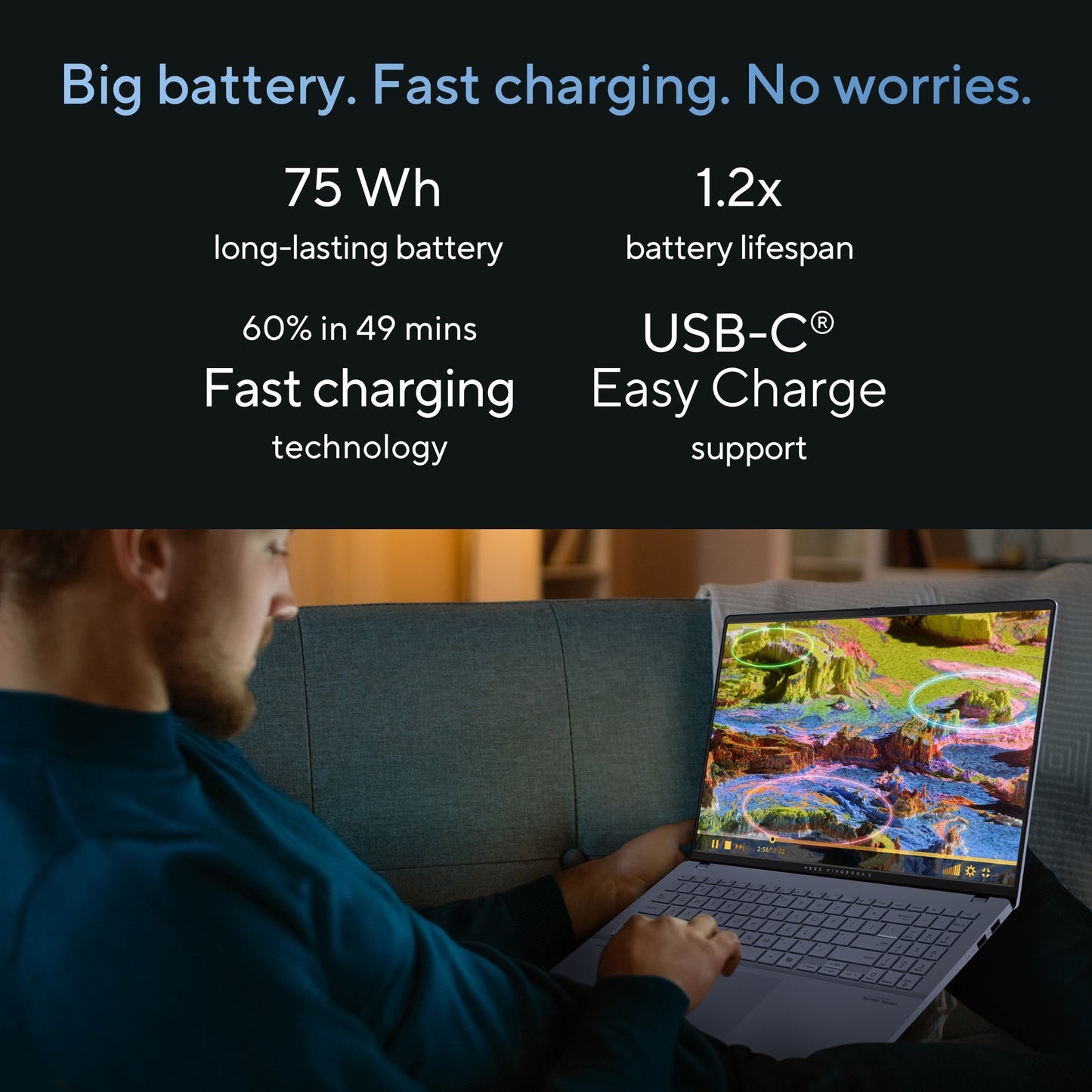 Asus vivobook s 16 oled (s5606ma-mx028w) portátil de 16 (negro | core ultra 7 155h | gráficos arc | 16 GB | 1 TB SSD)