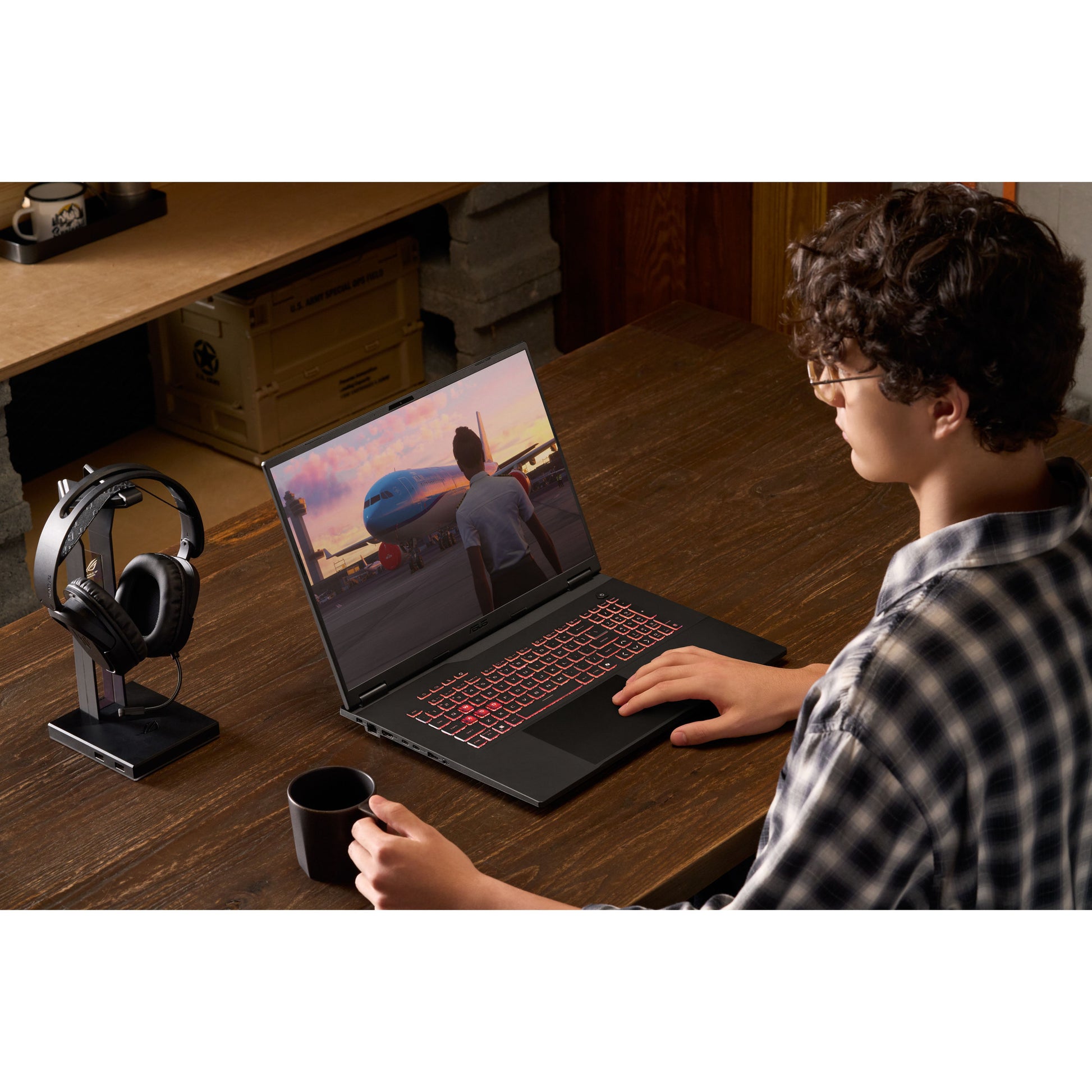 Asus tuf gaming a18 fa808um-s8112w 18 gaming laptop (zwart grijs | ryzen 7 260 | rtx 5060 | 16 gb | 1 tb ssd)