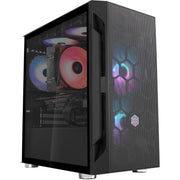 Silverstone sst-fah1mb-g midi tower behuizing (zwart | 3x usb-a | tempered glass) - afbeelding 11