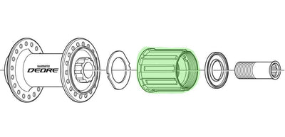 Shimano Casete Deore FH-M590 8 9 velocidades