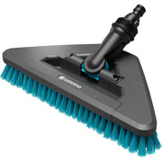 Gardena cleansystem steelborstel hard flex, borstel voor grotere, harde vlakken wasborstel (grijs turquoise, 18814-20) - afbeelding 1