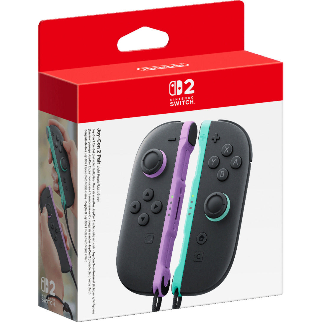 Set di 2 controller Nintendo joy-con (viola chiaro verde chiaro)