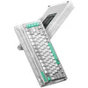 Iqunix og80 wormhole wireless mechanical keyboard (grijs, us lay-out (qwerty), cherry mx brown, 80% (tkl), rgb leds, hot-swappable, pbt, 2.4ghz | bluetooth 5.1 | usb-c)