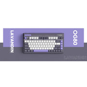 Iqunix og80 lavandin wireless mechanical keyboard (lavendel, us lay-out (qwerty), cherry mx red, 80% (tkl), hot-swappable, pbt, 2.4ghz | bluetooth 5.1 | usb-c) - afbeelding 11