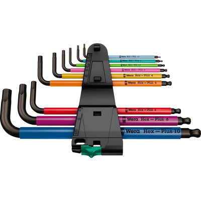 Waa 950 9 hex-plus multicolore 1 set di chiavi a punta, metr