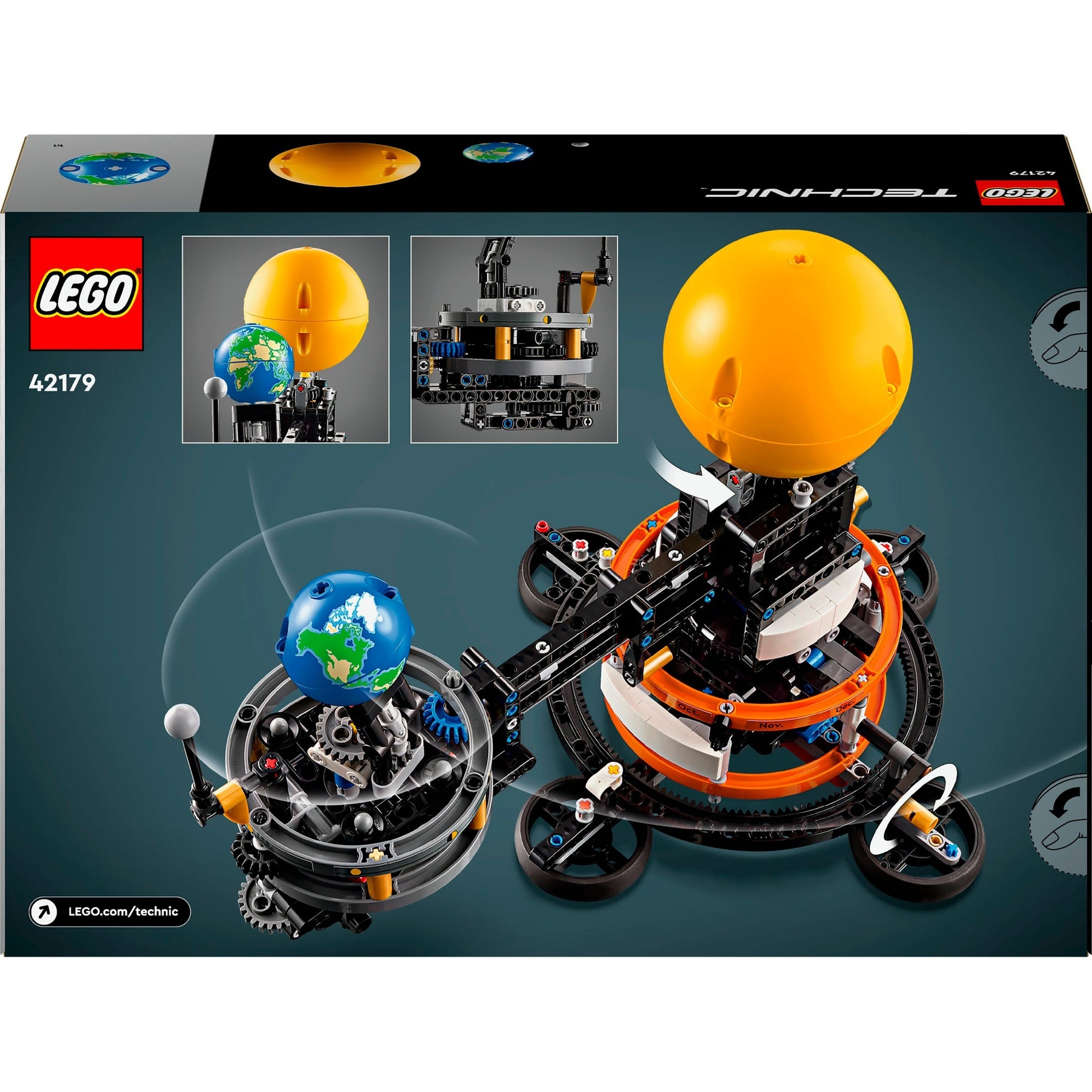 LEGO Technic 42179 Planet Earth y en órbita