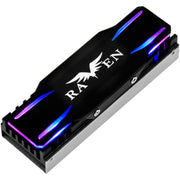 Silverstone tp03-argb heatsink (zwart, geschikt voor m.2 2280 ssd) - afbeelding 1