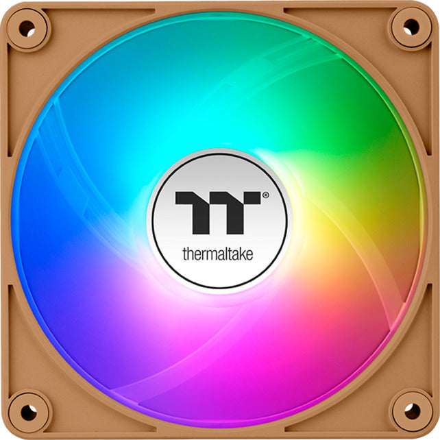 Thermaltake ct120 ex argb sync ventola di raffreddamento per PC ghiaia sabbia (pacchetto da 3 ventole) ventole per case (marrone chiaro, 3 pezzi, 120 x 120 x 25 mm, pwm)