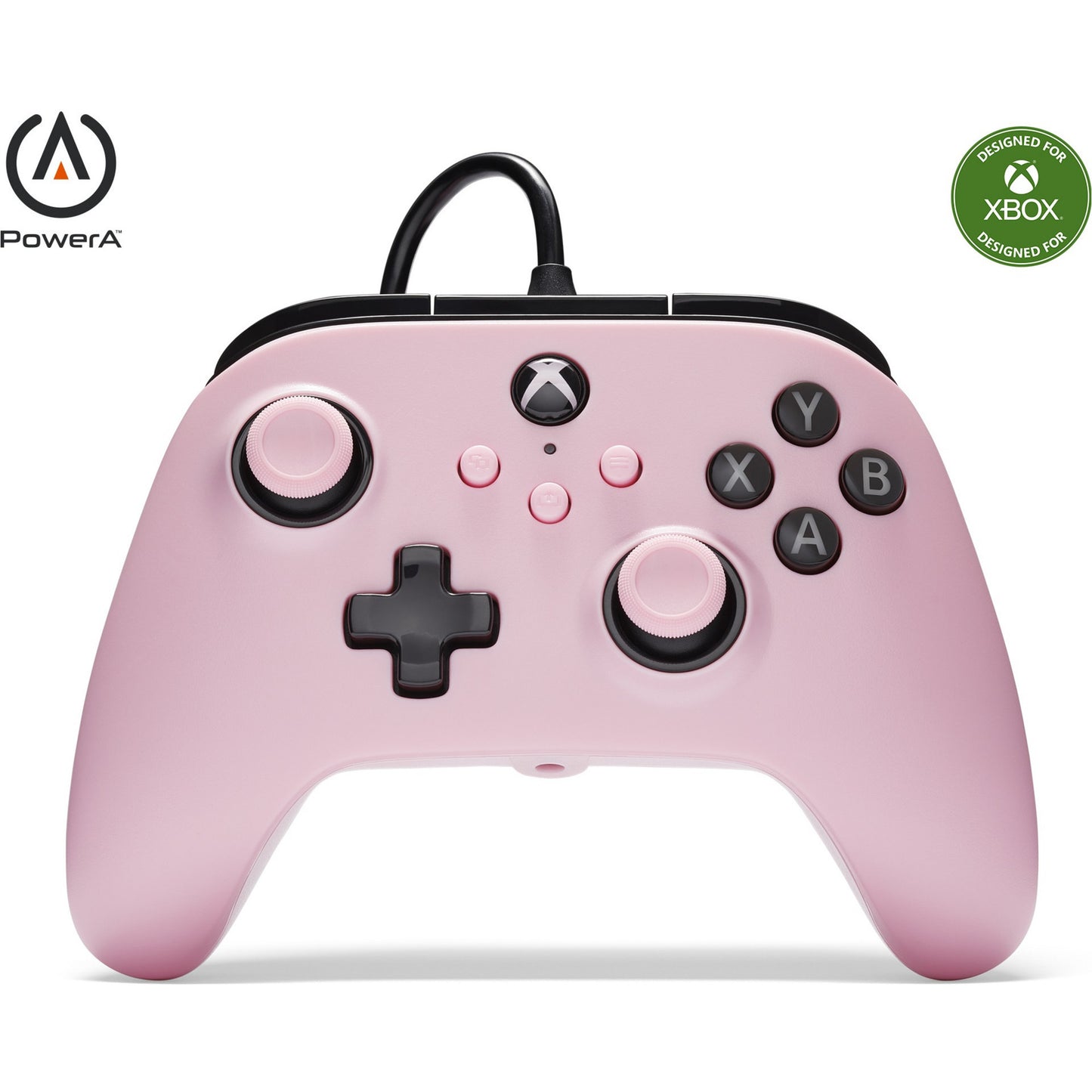 Controller cablato Powera per xbox serie x|s (rosa, xbox serie x|s, xbox one, PC)