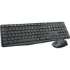 Logitech mk235 draadloze desktopset (zwart, us-international lay-out (qwerty))