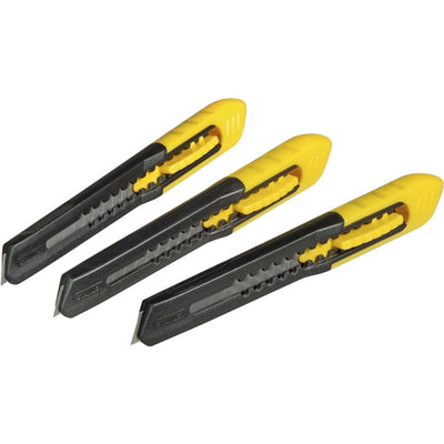 Stanley Break Knife SM 9mm, 3 pezzi