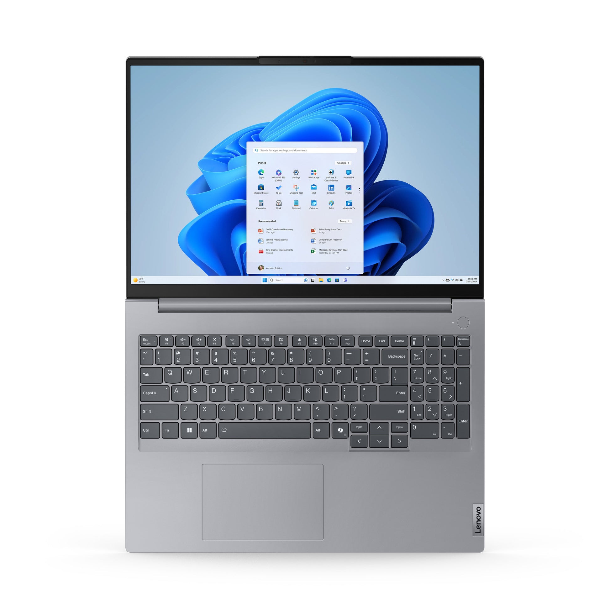 Lenovo thinkbook 16 gen 7 (21mw0081mh) 16 portátil (gris | ryzen 5 7535hs | radeon 660m | 16 GB | 512 GB SSD)