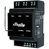 Shelly qubino wave pro 3 schakelaar (zwart, z-wave s800)