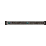 Brennenstuhl premium-alu-line stekkerdoos 12-voudig 3 m h05vv-f 3g1,5 2x 6-voudig schakelbare contactdozen - afbeelding 2