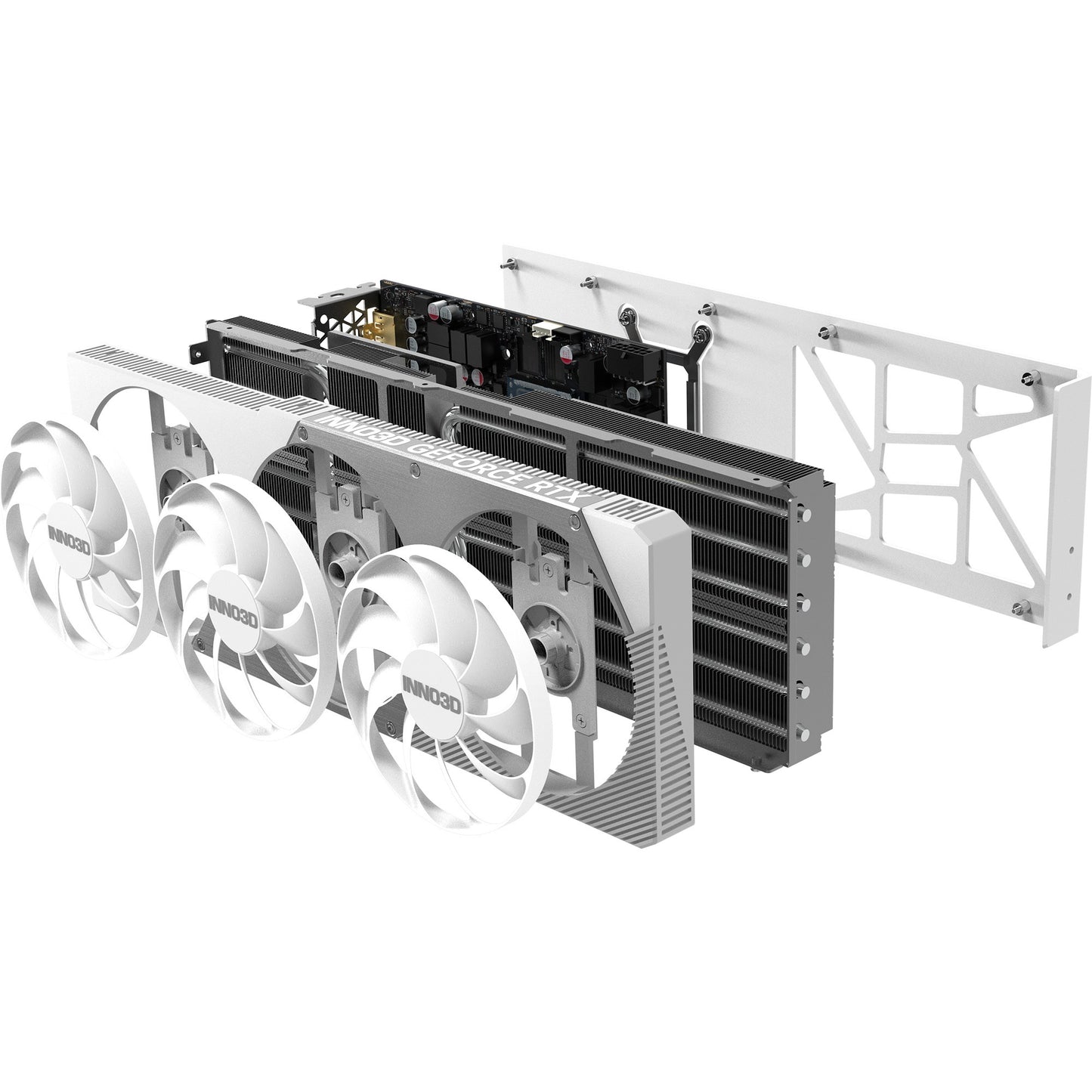 Inno3d geforce rtx 5070 ti x3 oc white grafische kaart (wit, dlss 4, 3x displayport, 1x hdmi 2.1)