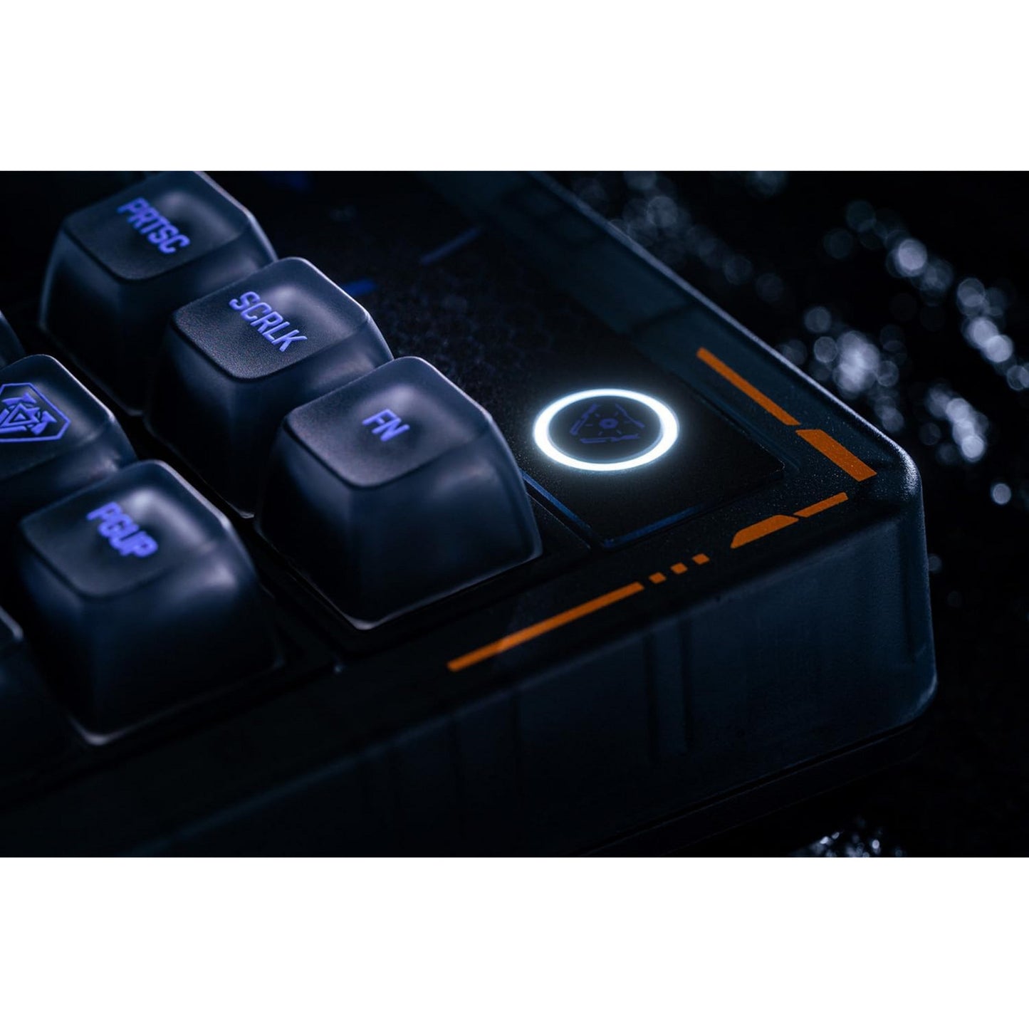 Teclado mecánico 8bitdo retro 87 - mecha break, teclado para juegos (negro azul, diseño estadounidense, kailh box jellyfish pro polish, tkl, teclas abs, hot-swap, bluetooth le 5.0, inalámbrico 2.4ghz, usb)