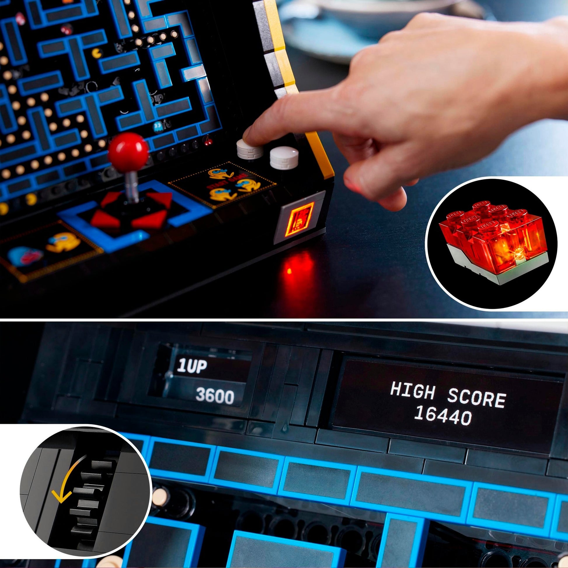 Icone Lego - giocattoli da costruzione arcade pac-man (10323)